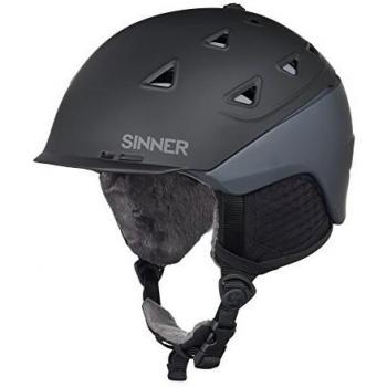 SINNER – Casco de esquí Stoneham, Unisex, Color Negro, tamaño XL