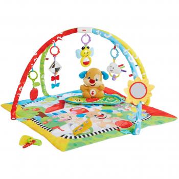 Fisher-Price Gimnasio aprendizaje de perrito, manta de juego bebé