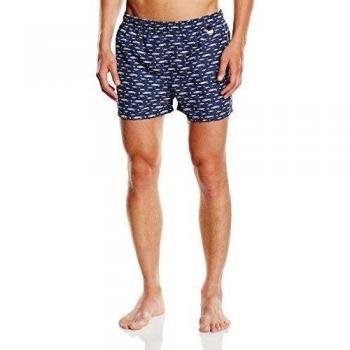 HOM Men La Digue Beach Boxer - Shorts de playa para hombre, color blau