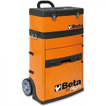 Beta Tools C41H-R Tall Tool Trolley with 2 Detachable Modules Red | 041000008