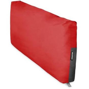 Cojín Impermeable y Desenfundable para Palets en Polipiel Exterior Rojo 120x45x25