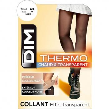 Dim Thermo Pantimedia Mujer Negro Efecto Transparente T3/4 1ud