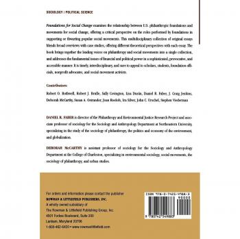Foundations for Social Change: Insights on Philanthropy and Activism
