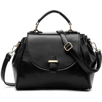 Wewod - Bolso de asas para mujer multicolor carbón 29mx13cmx20cm, negro