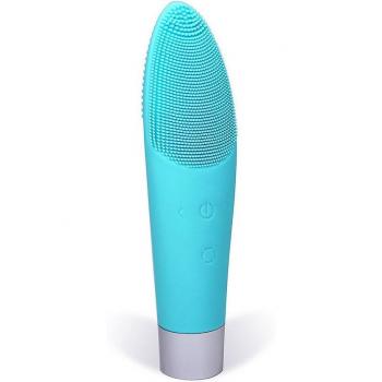 DAM Cepillo eléctrico de silicona para limpieza facial, masajeador y afeitadora