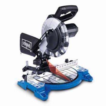 Sierra Ingletadora HM210L Scheppach 1500W, Disco Circular de 210mm, Capacidad de Corte 120mm Ancho y 60mm Alto