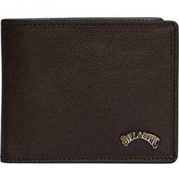 Billabong cartera para hombre piel color marron chocolate talla unica