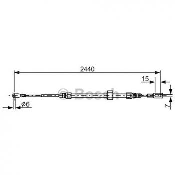 Cable de freno de mano BOSCH 1 987 477 880