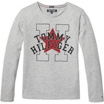 Tommy Hilfiger - Essential Star and H - Camiseta Manga Larga - NIÑA - Logo EN EL Pecho