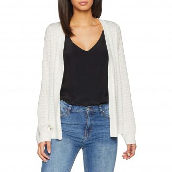 Object Objcarola L/s Knit Cardigan Noos, Chaqueta Punto para Mujer, Blanco Gardenia, 42