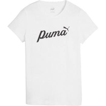 Camiseta Puma Ess+ Script Tee Mujer Blanco