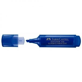 Faber - Castell 154652 - Caja de 10 marcadores fluorescentes Textliner 1546, color azul