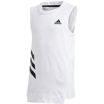 adidas Jg A Xfg Tank Top sin Mangas, Niñas, Blanco/Negro, 116