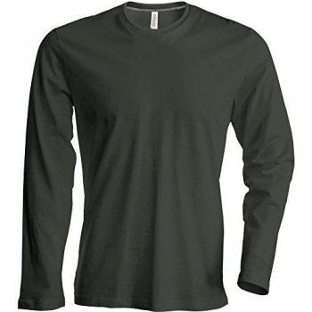 Camiseta de Manga Larga Kariban Cuello Redondo