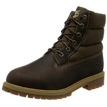 Timberland 6 Inch Quilt (Toddler), Botas Unisex-Niños, Verde Olive Full Grain, 27 EU