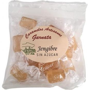 Delicias de Jengibre: Caramelos Artesanales Sin Azúcar de 100g