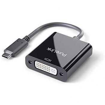 Adaptador USB-C a DVI iSerie 0,10m 1080p negro
