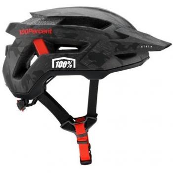 Casco de MTB Downhill 100% ALTIS Camuflaje Negro Rojo