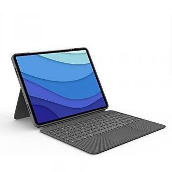Logitech Combo Touch Funda Teclado Retroiluminado QWERTY IT Gris para iPad Pro 12.9 5ª Gen
