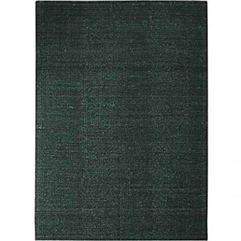 Alfombra de lana y algodón 160 x 230 cm verde oscuro NUDE - The Deco Factory