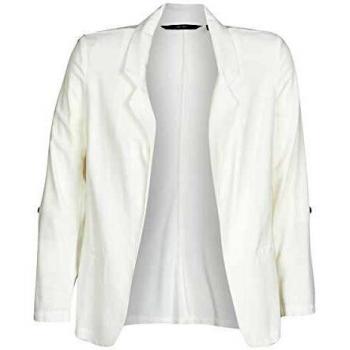 Vero Moda VMHELENMILO 3/4 Loose Blazer WVN, Blanco Nieve, XL para Mujer