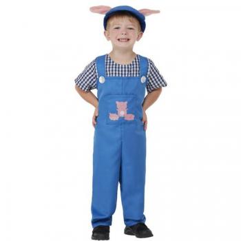Disfraz de Cerdito de Campo Azul para niño y bebé