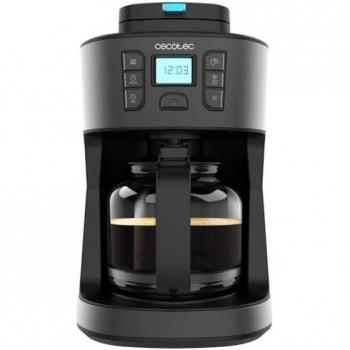 Cafetera de Goteo Digital Cecotec Coffee 66 Grind&Drop 12 Tazas Acero Inoxidable con Molinillo de Cuchillas y Tecnología Extremearoma