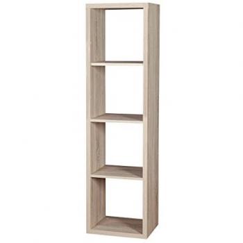 Estantería Bedford A101, Abierta sin Pared Trasera, Aglomerado Laminado, Roble Sonoma, 145x41x32cm
