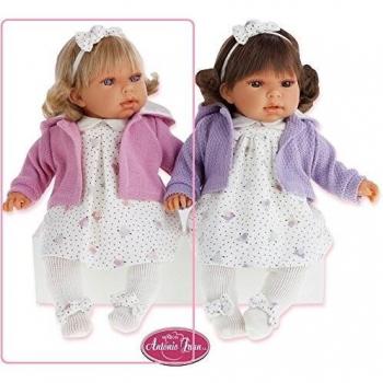 Antonio Juan - Muñeca Any Melenita de 37cm con sonido , color Rosa