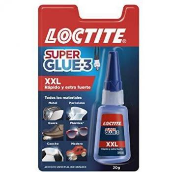 Loctite Super Glue-3 XXL, pegamento universal triple resistencia, adhesivo para uso intensivo, pegamento instantáneo, transparente y extrafuerte, 1x20 g