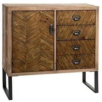 Aparador DKD Home Decor Metal Madera con Elegante Diseño y Acabados de Calidad