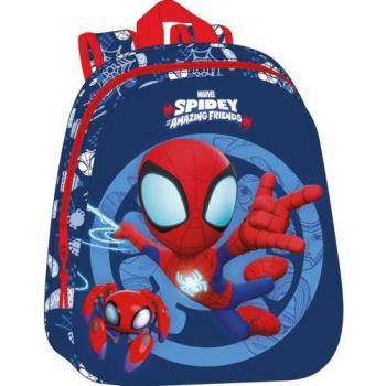 Mochila 3D SPIDEY con Asas Ajustables y Espalda Ergonómica