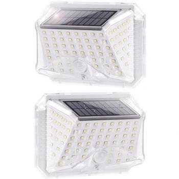 Luz Solar Exterior【2 Pack / 3 Modos】con Sensor de Movimiento