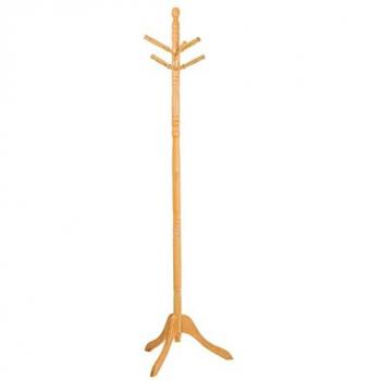 Perchero de Pie Madera Lacada Miel 44 x 172 x 44 cm