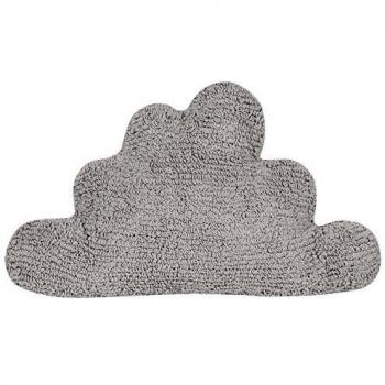 Happy Decor Kids -Cojín Cloud 100% Algodón Natural- Relleno: 100% Poliéster -Gris- 30x50 cm