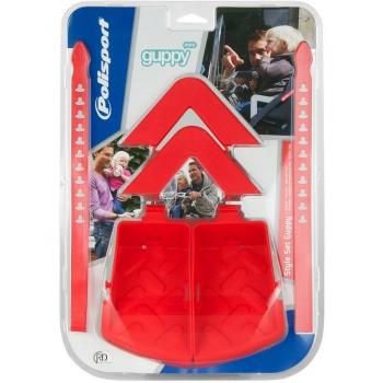 Polisport Guppy Mini - Silla de bicicletass, Color Rojo