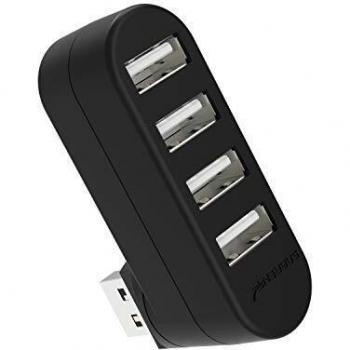 Sabrent 4-Port USB 2.0 Rotatable Hub [90°/180° Degree Rotatable]
