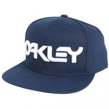 Gorra Oakley Mark III Azul Intenso con detalles en Blanco, Gorro/Sombrero Unisex Adulto, Talla Única, Equipo Azul Marino