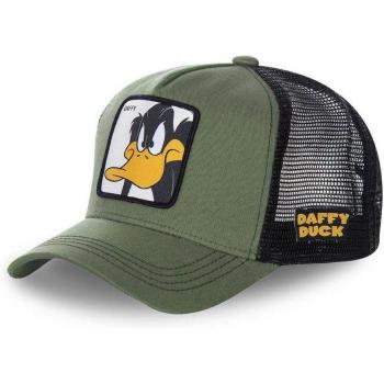 Looney Tunes Daffy Duck Cap - Green/Brown Unisex Baseball Hat