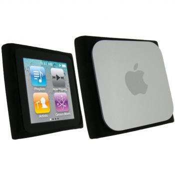 igadgitz Negro Case Silicona Funda Cover Carcasa para Apple ipod nano 6ª gen + Pantalla Protector