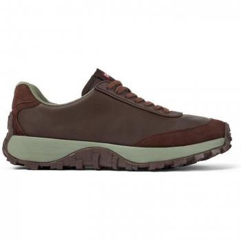 CAMPER Drift Trail VIBRAM - Men's Burgundy Sneakers in Smooth Leather