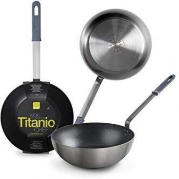 Wok de Titanio Chef Ibili 490230, 30 cm