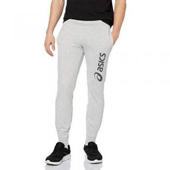 ASICS Big Logo Sweat Pant Pantalón, Hombre, Mid Grey Heather/Dark Grey, s