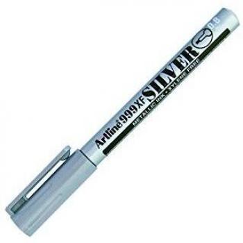 Artline EK-999 PL - Rotulador marcador permanente, color plateado