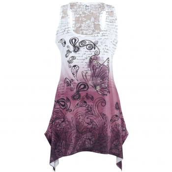 Innocent Top Lace Panel Mujer Top Blanco-Rosa L, 100% poliéster, mit Spitze Regular