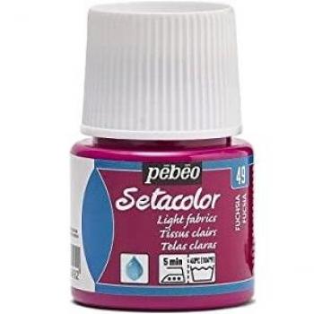 Pébéo Pintura Setacolor Tejidos Claros Fucsia 45ml