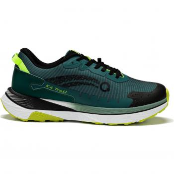 Zapatillas de trail running Atom Fluchos AT166 K4 Verde para hombre, características: diseño ligero, suela antideslizante, amortiguación en la plantilla, transpirabilidad superior y ajuste cómodo