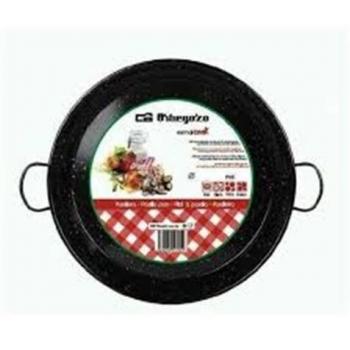 Orbegozo PXH 4020 Paellera Honda esmaltada, diámetro 20 cm, Negro