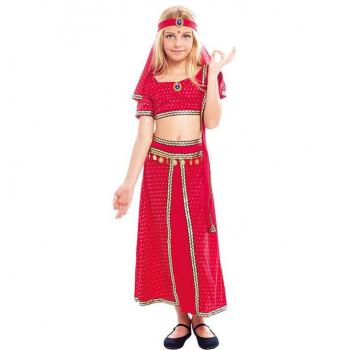 Disfraz Hindú Bollywood Fucsia para niña
