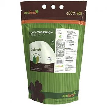 Quelato de Hierro Ecológico Cultivers 1 kg - Corrector Anticlorosis (6% Fe-EDDHA orto orto 4,8%)